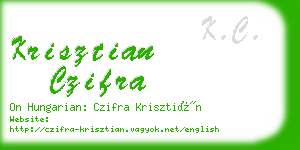 krisztian czifra business card